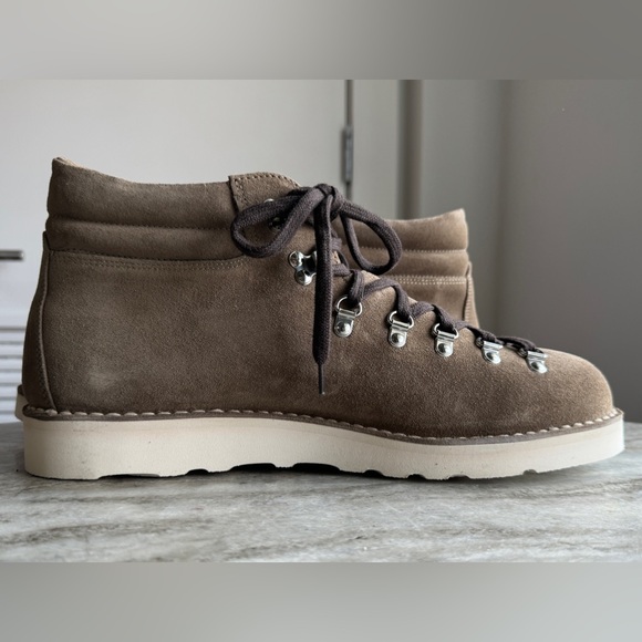 New Men's Fracap M120 Boots Commando Sole 46 - US 13 Taupe / Gray Suede - Picture 4 of 12